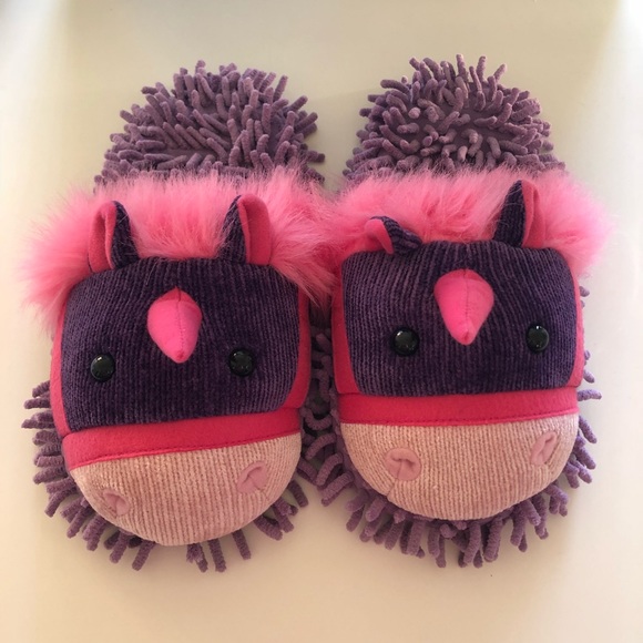 Aroma Home Unicorn Slippers ( SIZE 4 - 9.5 M US)